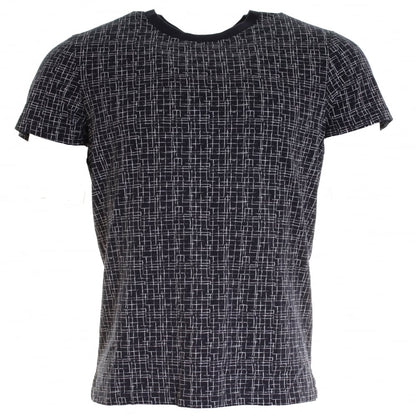 Samsoe & Samsoe Balfrin O-N SS Mens Top - Blue Cross Aop
