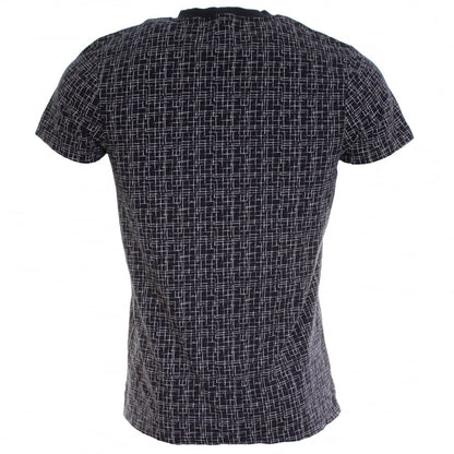 Samsoe & Samsoe Balfrin O-N SS Mens Top - Blue Cross Aop
