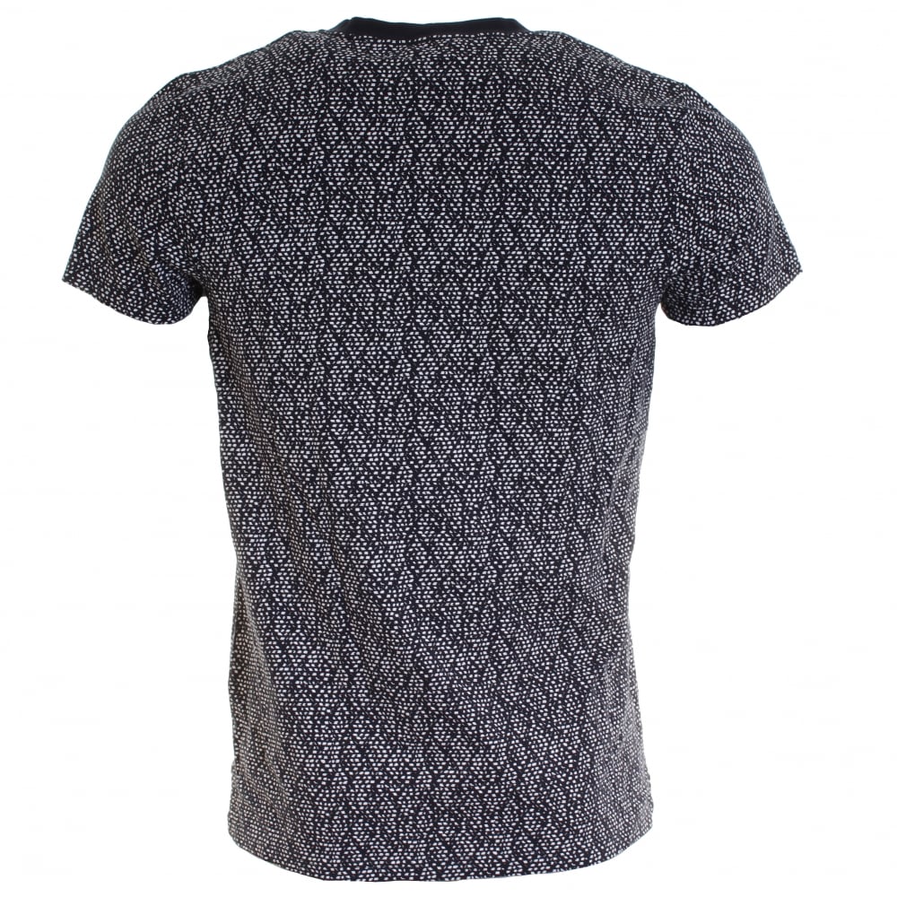Samsoe & Samsoe Balfrin O-N SS Mens Top - Blue Dot Aop