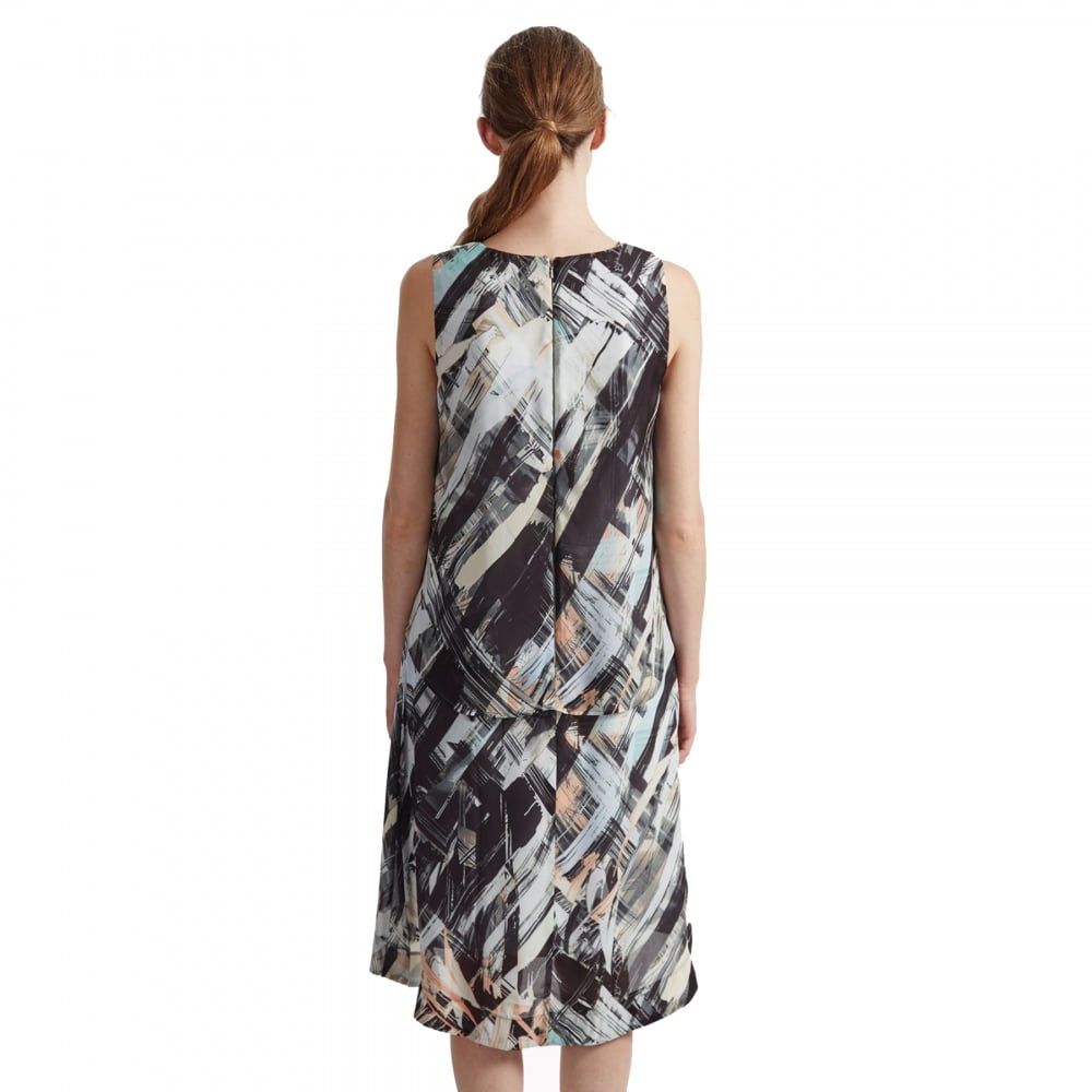 Great Plains Pastel Paint Layered Womens Dress