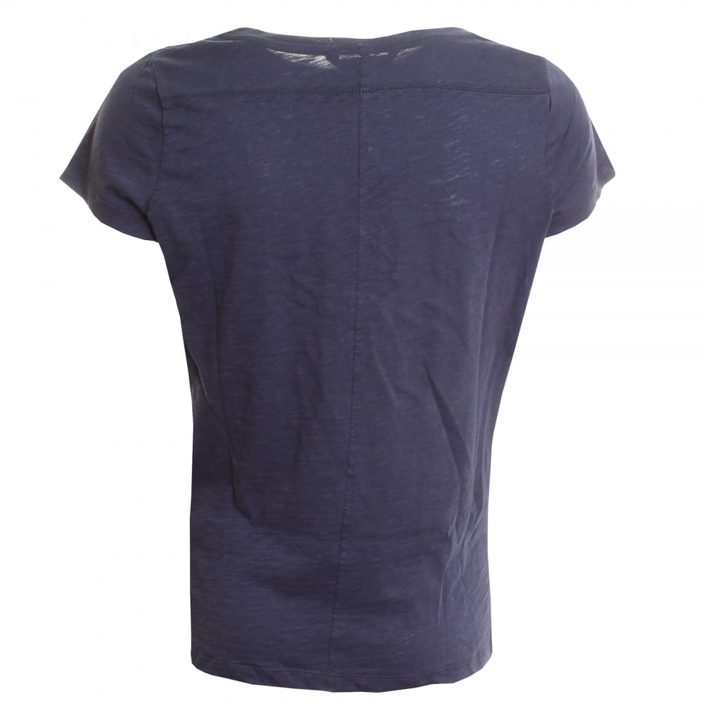 Fresh Slub Jersey Short Sleeve Round-Neck Womens Top