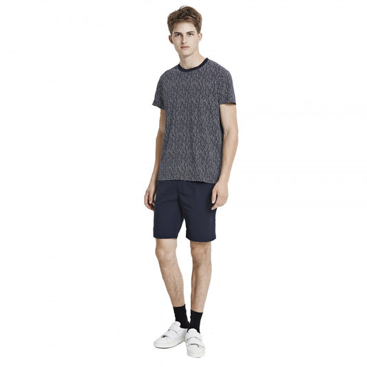 Samsoe & Samsoe Balfrin O-N SS Mens Top - Blue Dot Aop