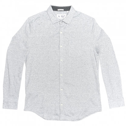 Original Penguin Long Sleeve Knitted Nep Mens Shirt