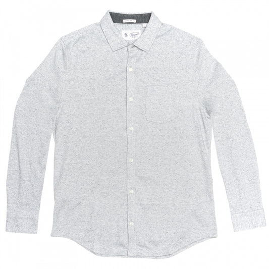 Original Penguin Long Sleeve Knitted Nep Mens Shirt