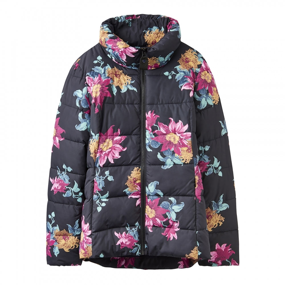 Joules Florian Printed Padded Womens Coat (X)