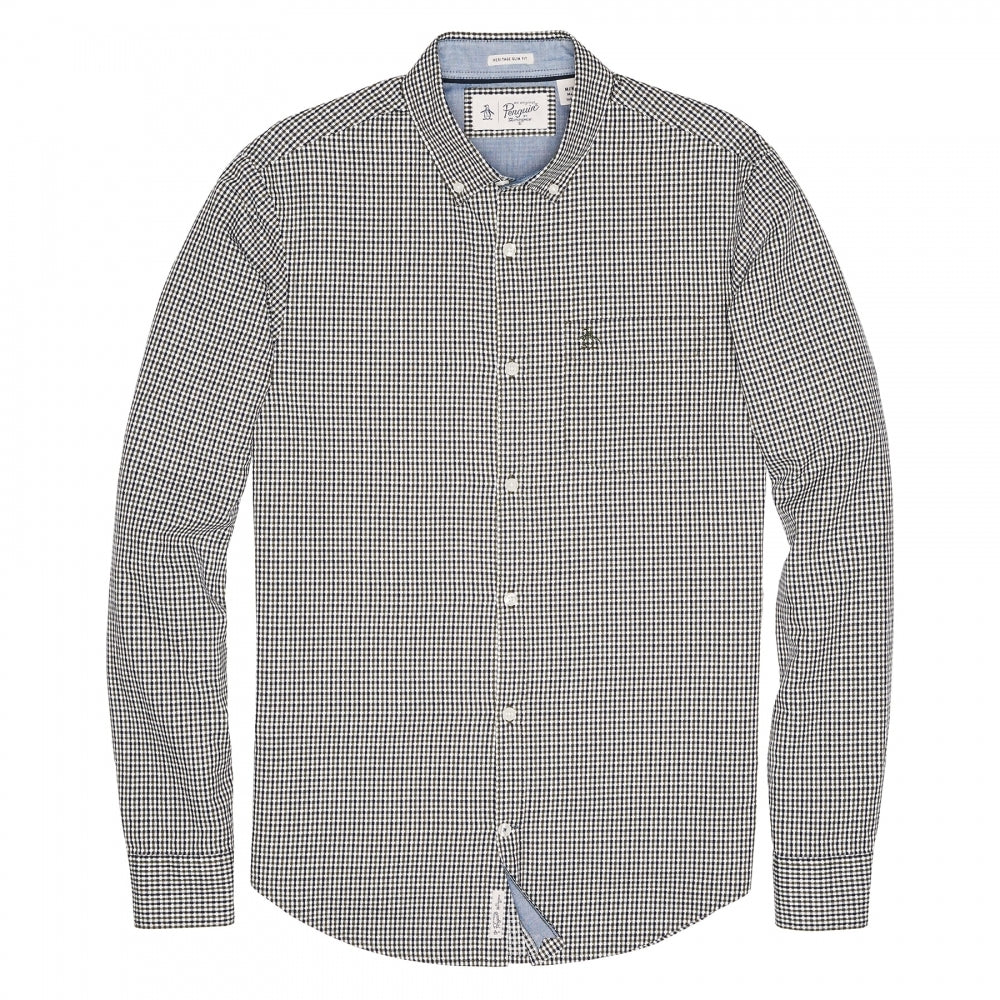 Original Penguin Mini Dot Gingham In Mens Shirt