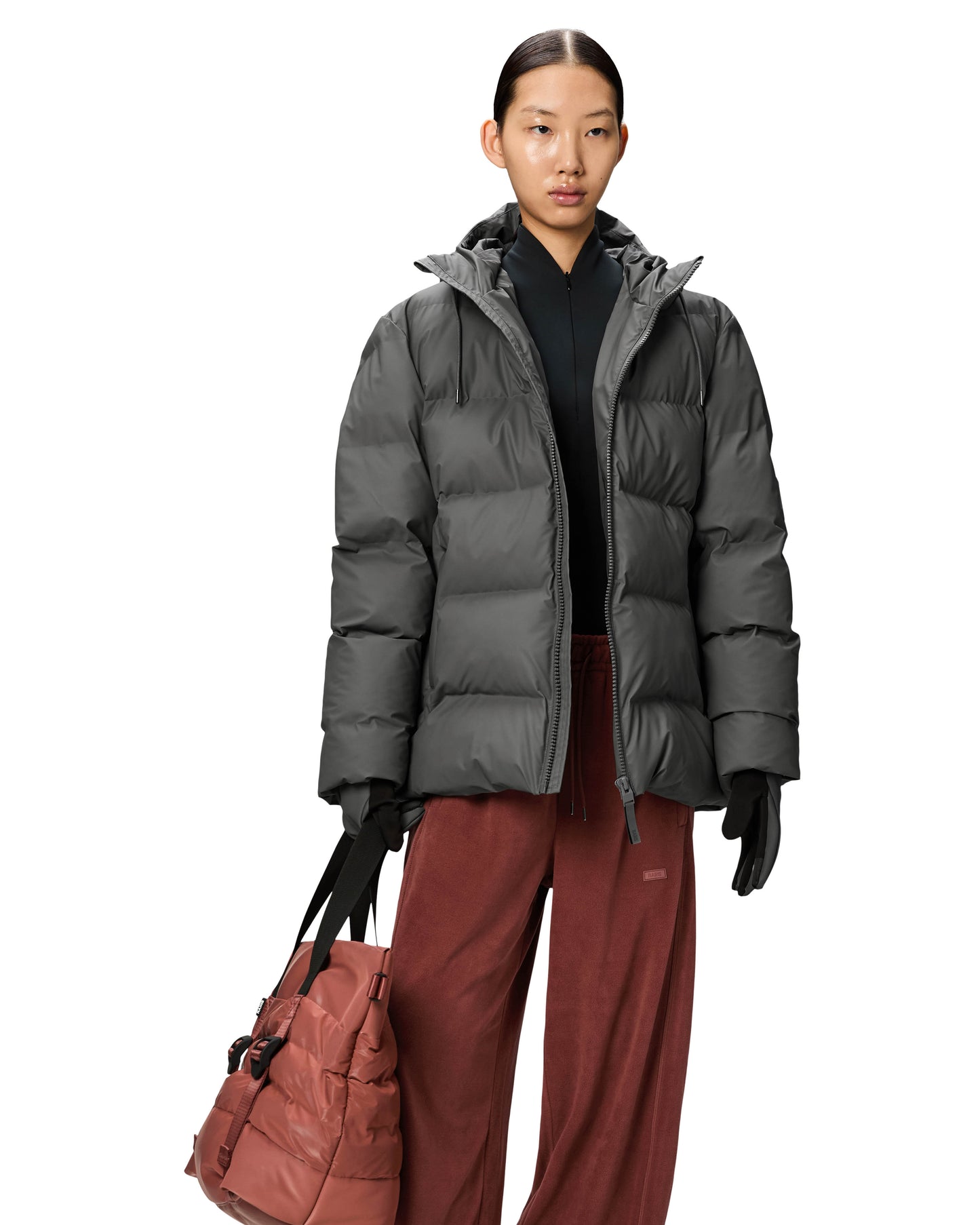 Rains Alta Unisex Puffer Jacket - 13 Grey