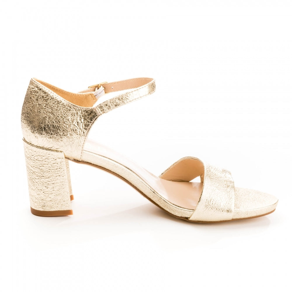 Elia B Hallie Womens Heeled Sandal - Platino