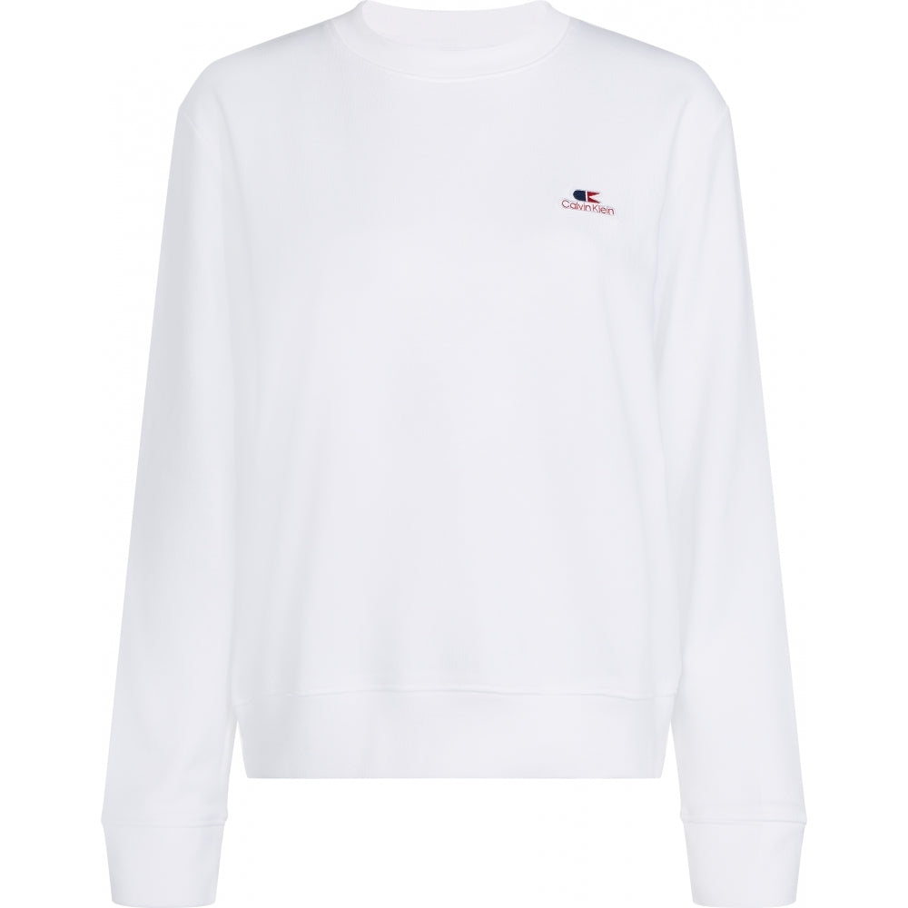 Calvin Klein Vintage Logo Small Long Sleeve Womens Sweatshirt