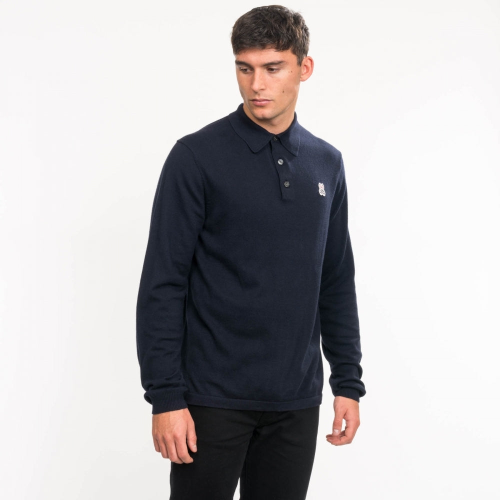 Psycho Bunny Mens Mason Ls Polo