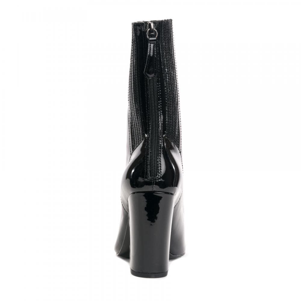 Ash Jasmin Heeled Boots Black Patent Leather