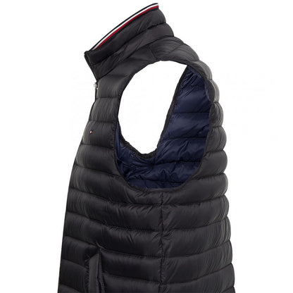 Tommy Hilfiger Core Packable Mens Circular Gilet - Jet Black