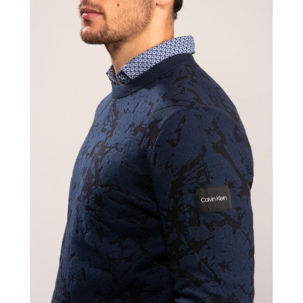 Calvin Klein Cotton Blend Abstract Mens Sweatshirt
