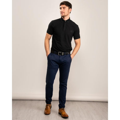 Armani Exchange Mens Short Sleeve Micro Logo Polo Shirt - Black 1200