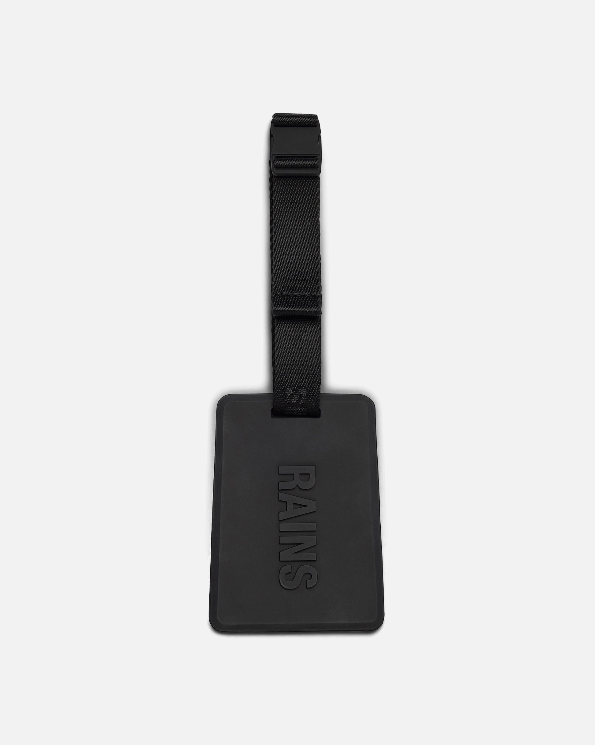 Rains Texel Travel Tag - Black 01 - CHO - Designer Unisex Luggage Tag