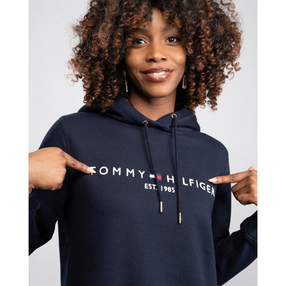 Tommy Hilfiger Heritage Logo Womens Hoodie - Desert Sky