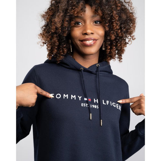 Tommy Hilfiger Heritage Logo Womens Hoodie - Desert Sky