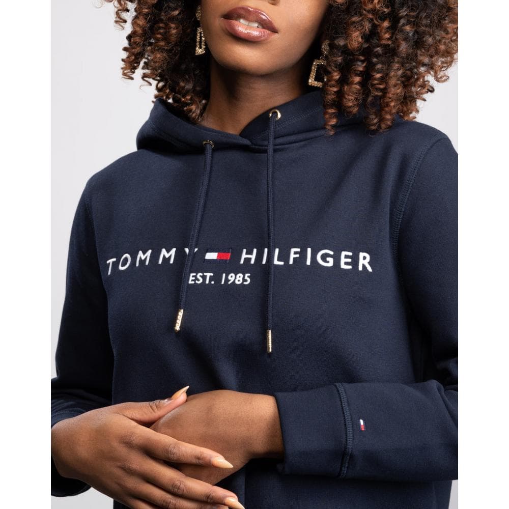 Tommy Hilfiger Heritage Logo Womens Hoodie - Desert Sky
