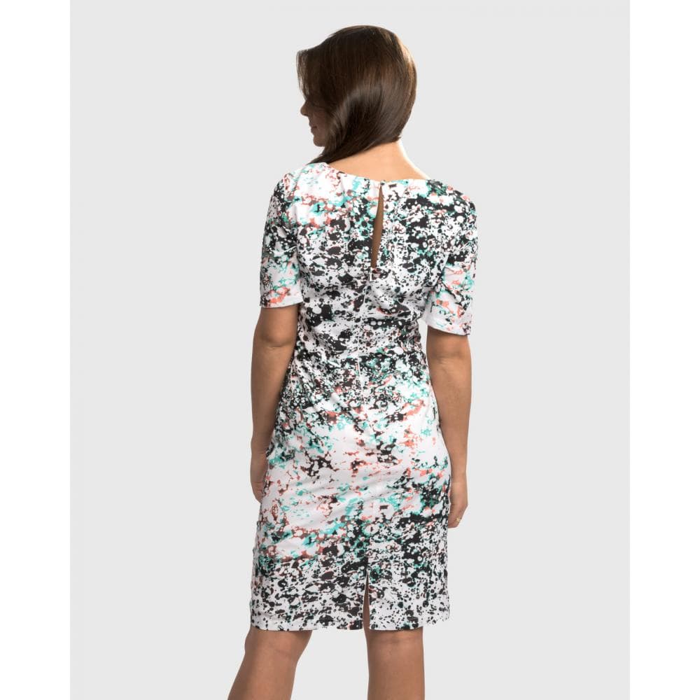 Great Plains Miquita Marble Rouched Womens Dress