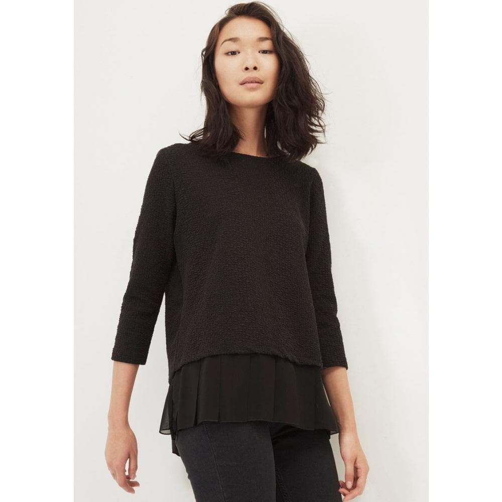 Great Plains Ripple Jersey Pleated Hem Womens Tee