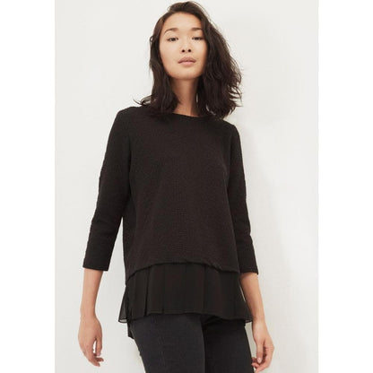 Great Plains Ripple Jersey Pleated Hem Womens Tee