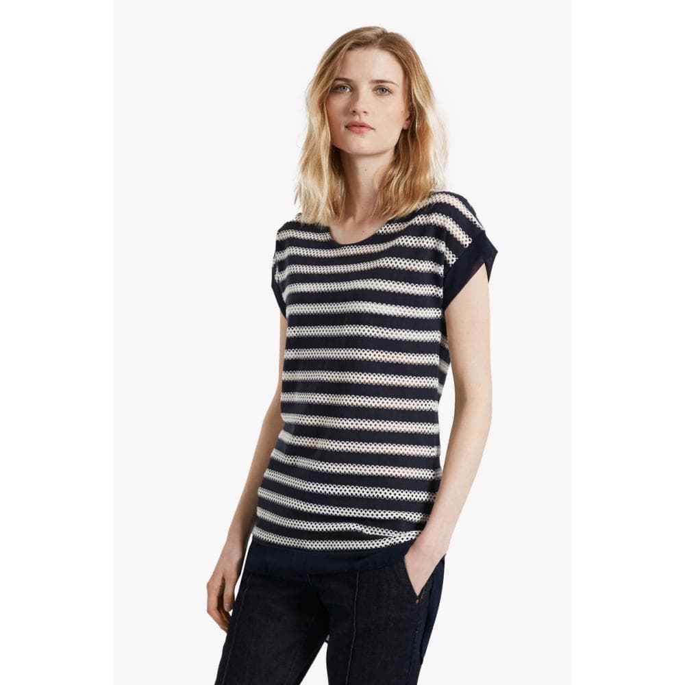 Great Plains Lattice Stripe Womens Tee