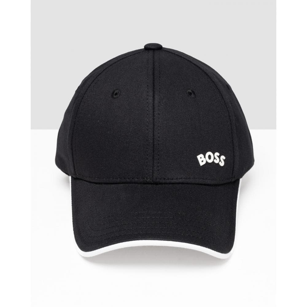 BOSS Green Curved Contrast Logo Mens Cap