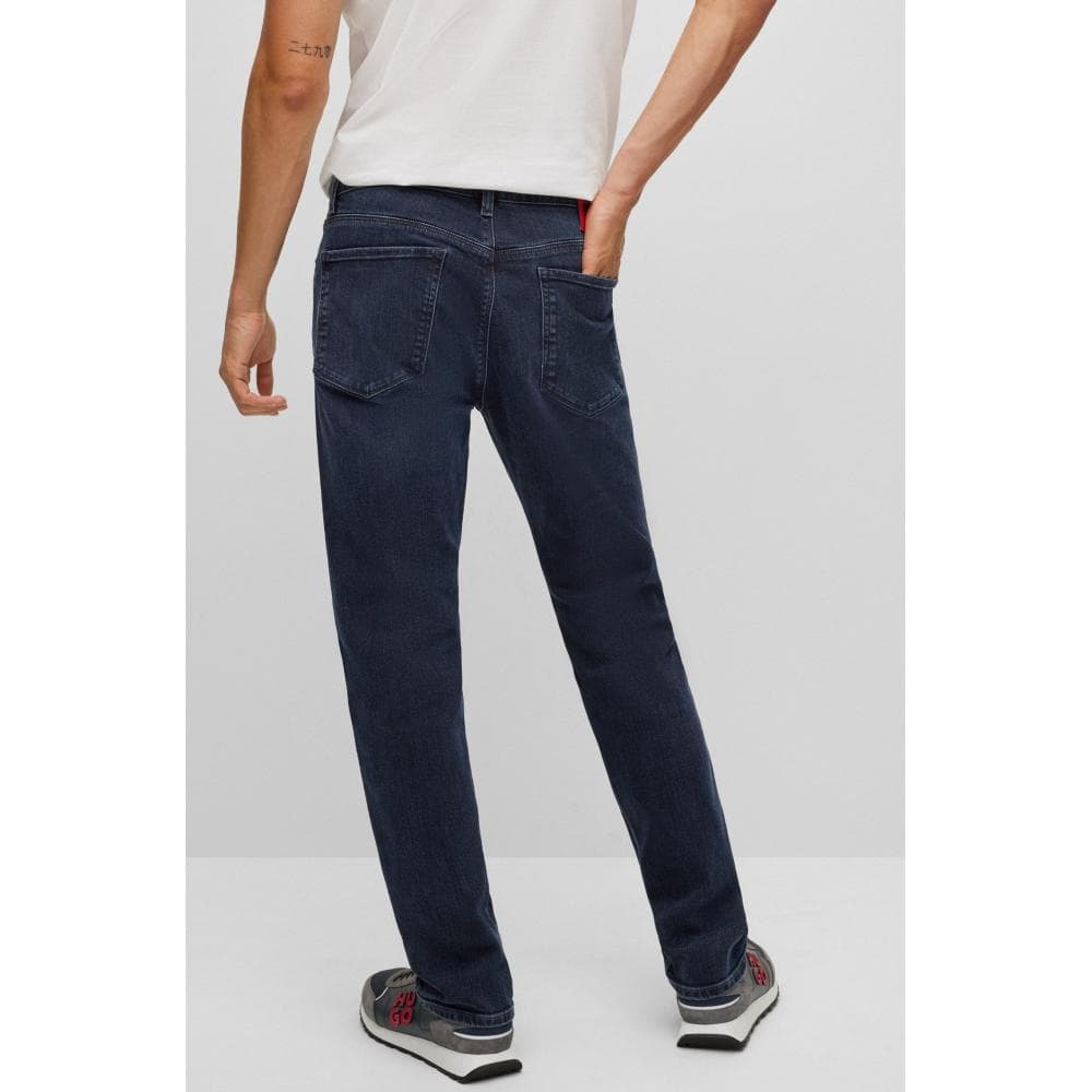HUGO HUGO 708 Slim Fit Stretch Denim Mens Jeans With Logo Label