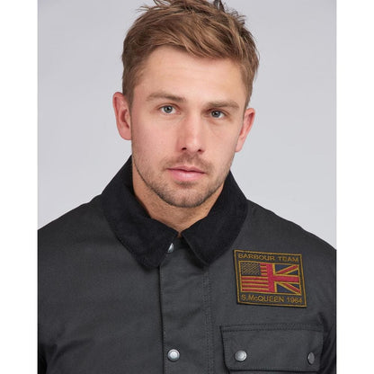 Barbour International Workers Wax Mens Jacket - Black