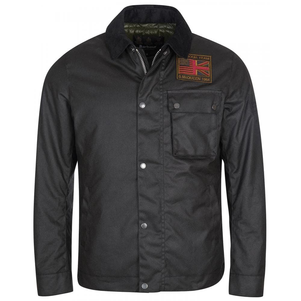 Barbour International Workers Wax Mens Jacket - Black