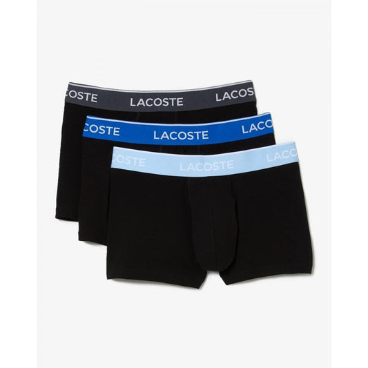 Lacoste 3 Pack Contrast Mens Casual Trunks