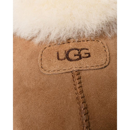 UGG Coquette Womens Sheepskin Mule Slippers - Chestnut