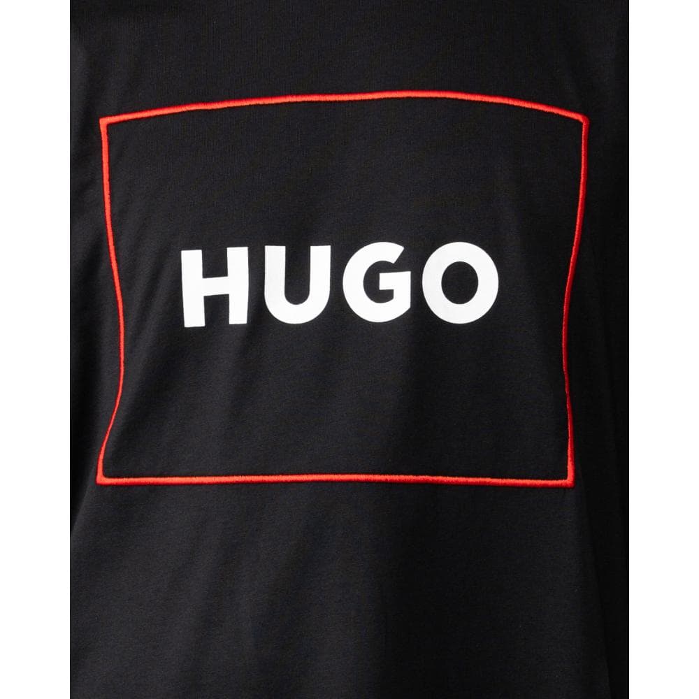 HUGO Dumex Box Logo Mens T-Shirt - Black 001