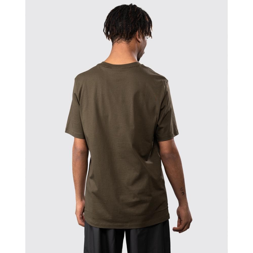 HUGO Dumex Box Logo Mens T-Shirt - Dark Green 303