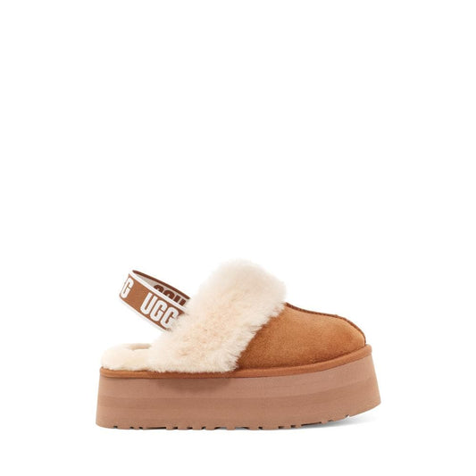UGG Funkette Womens Platform Slippers - Chestnut