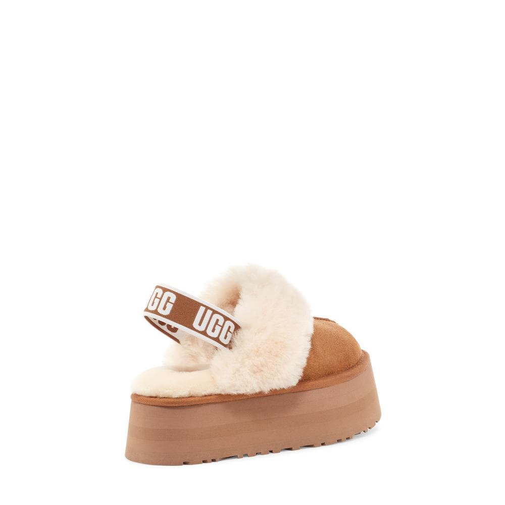 UGG Funkette Womens Platform Slippers - Chestnut