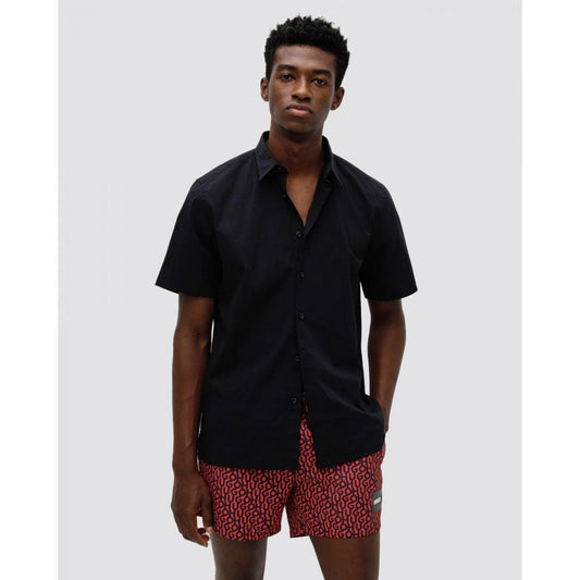 HUGO Ebor Relaxed Fit Mens Stretch Cotton Shirt