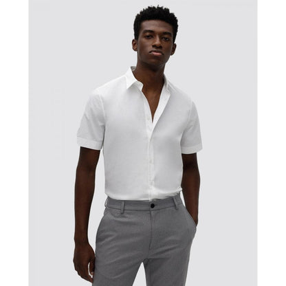HUGO Ebor Relaxed Fit Mens Stretch Cotton Shirt