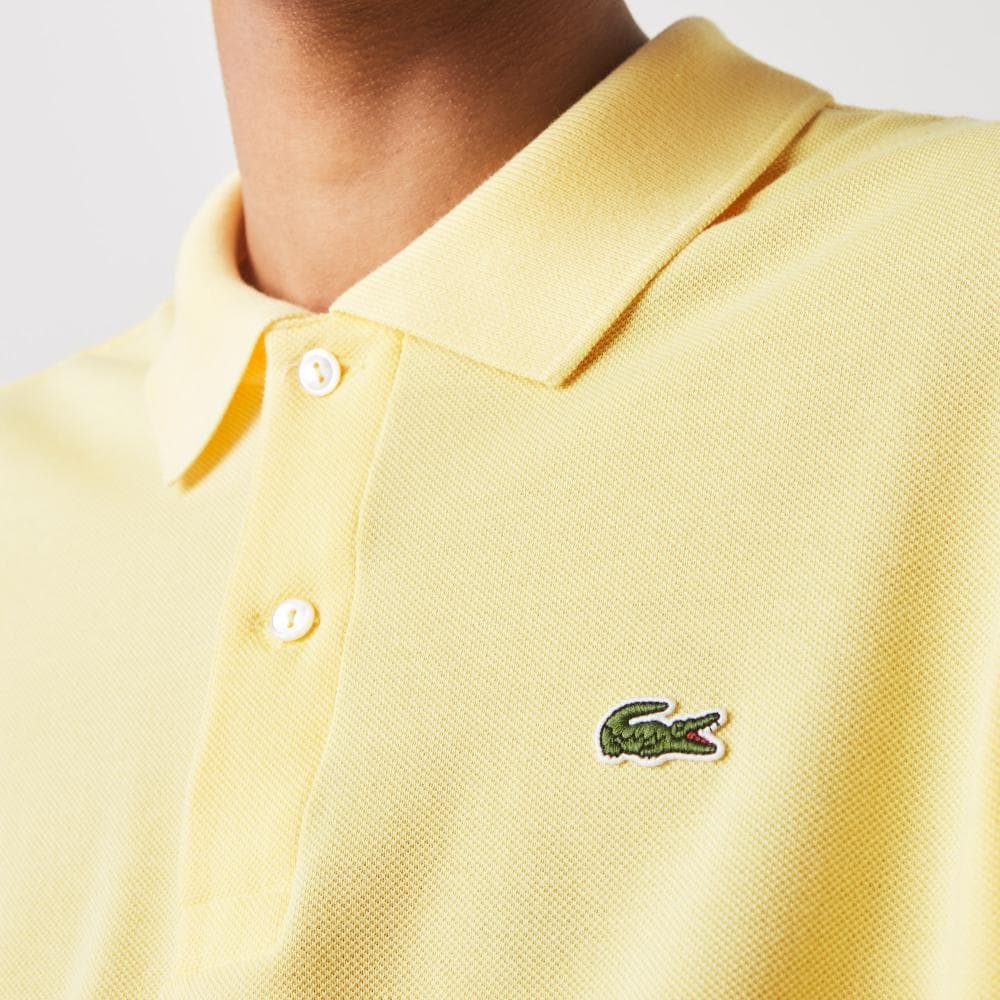 Lacoste Classic Fit L.12.12 Mens Short Sleeve Polo Shirt - Yellow 107