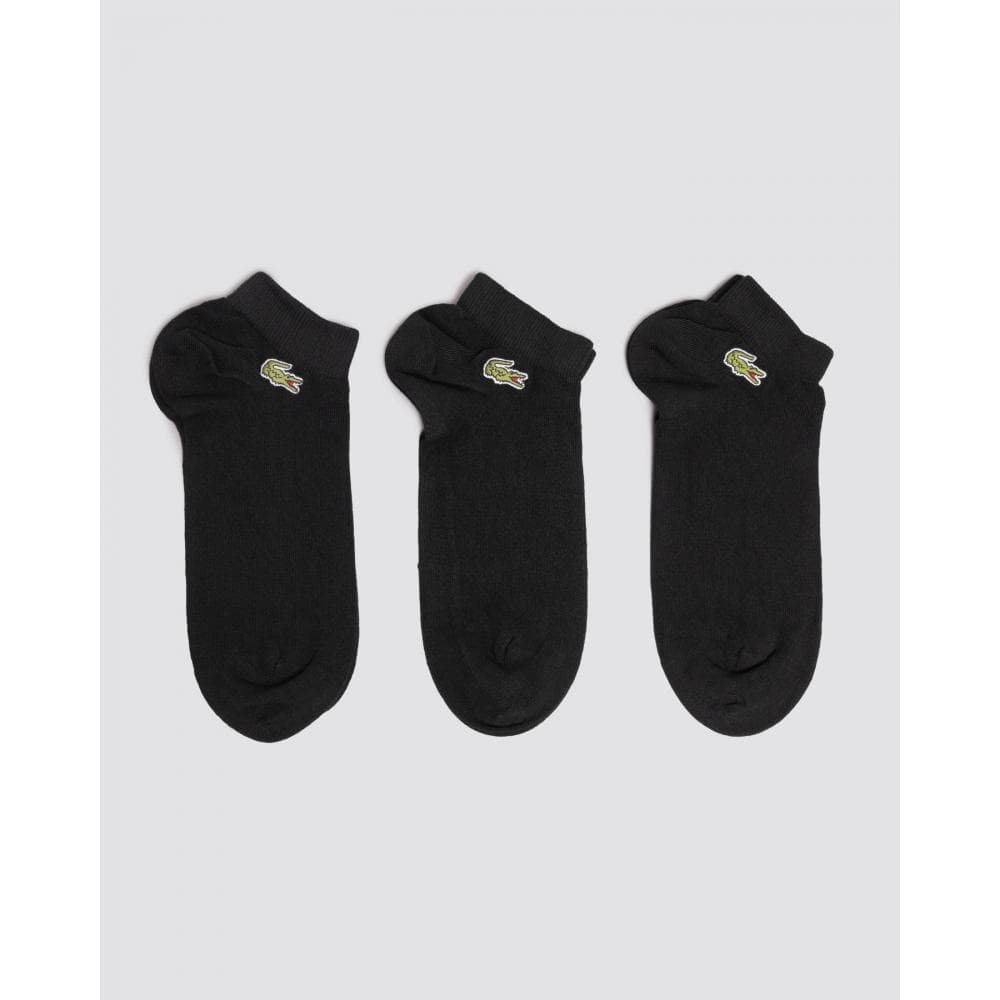 Lacoste 3 Pack Sport Mens Low Cut Socks