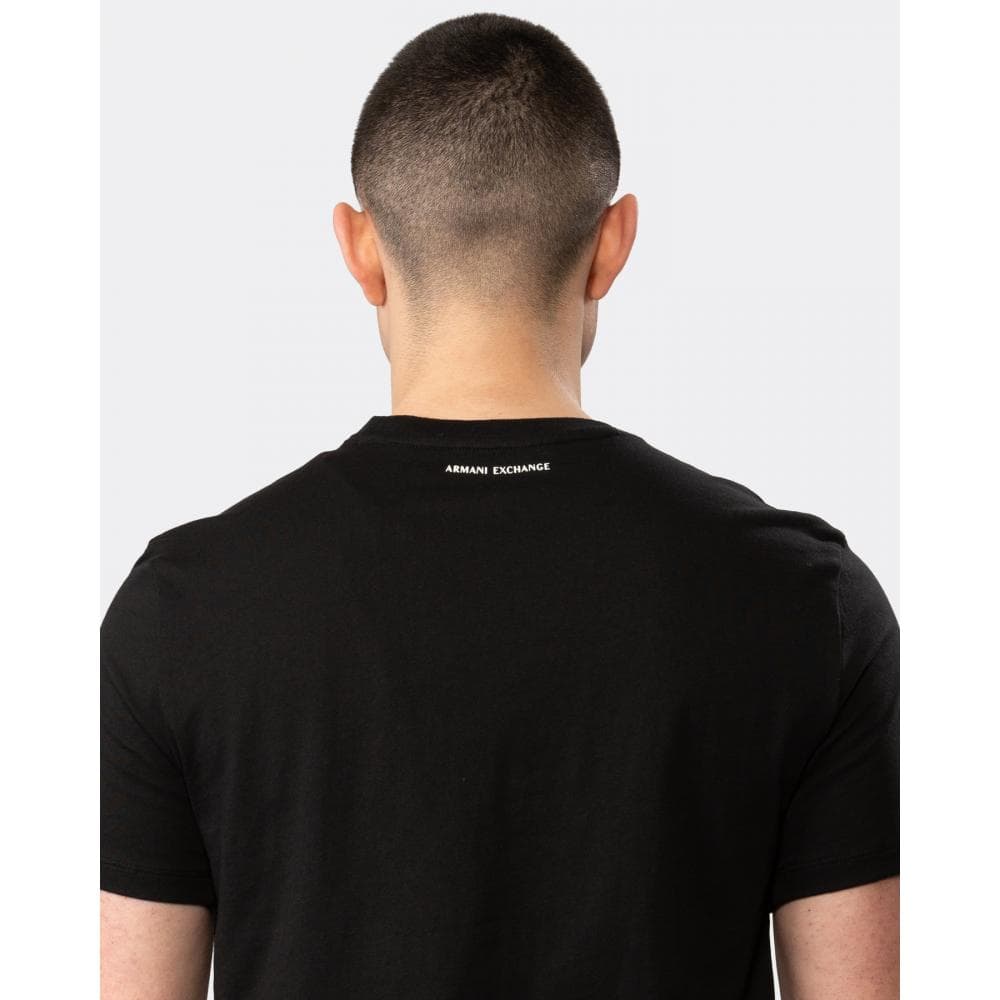 Armani Exchange Mens Slim Fit A|X Large Icon Logo T-Shirt - Black