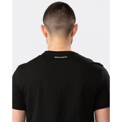 Armani Exchange Mens Slim Fit A|X Large Icon Logo T-Shirt - Black