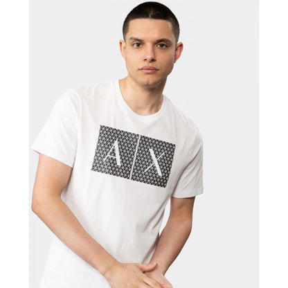 Armani Exchange Mens Slim Fit A|X Large Icon Logo T-Shirt - White