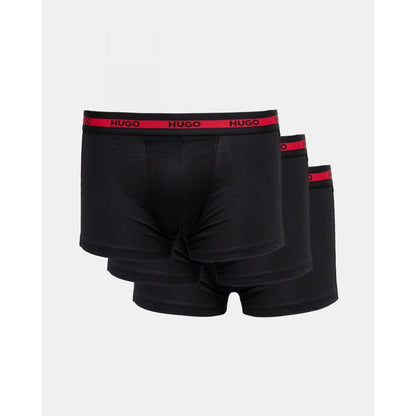 HUGO Planet 3-Pack Stretch-Cotton Logo Waistband Trunks NOS
