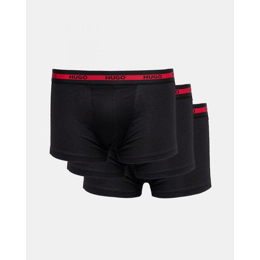 HUGO Planet 3-Pack Stretch-Cotton Logo Waistband Trunks NOS