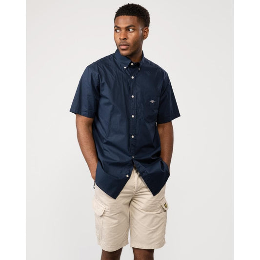 GANT Mens Regular Fit Short Sleeve Poplin Shirt