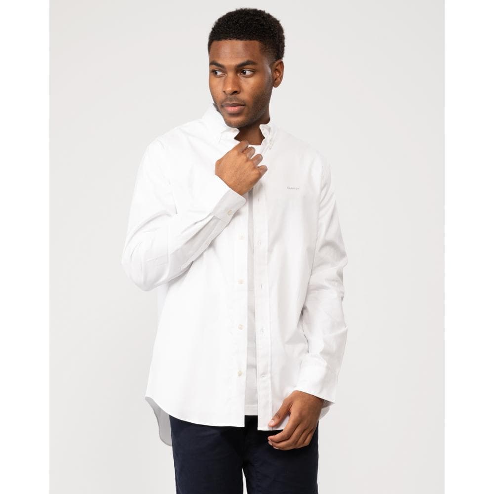 GANT Mens Regular Fit Long Sleeve Pinpoint Oxford Shirt