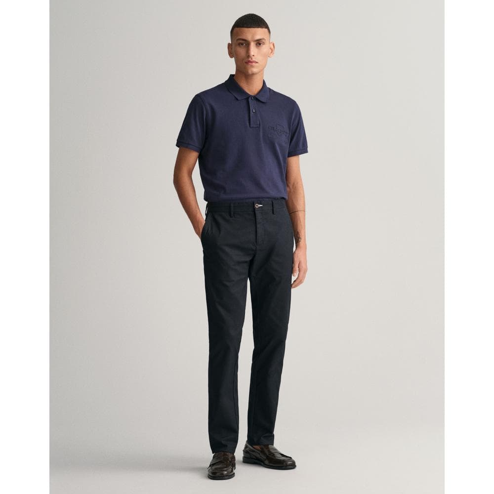 GANT Mens Slim Fit Tech Prep™ Chinos - 5 Black