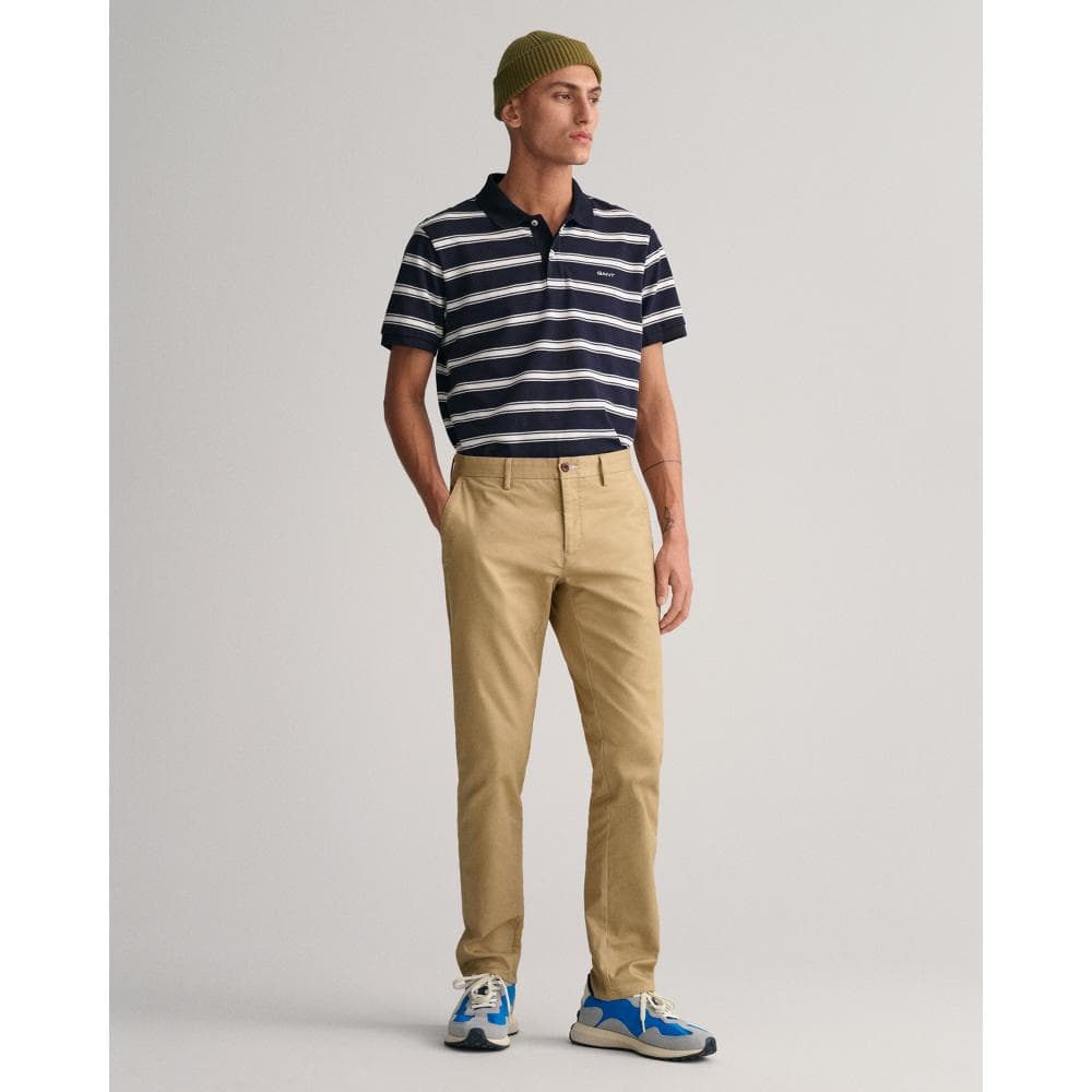 GANT Mens Slim Fit Tech Prep™ Chinos - 248 Dark Khaki