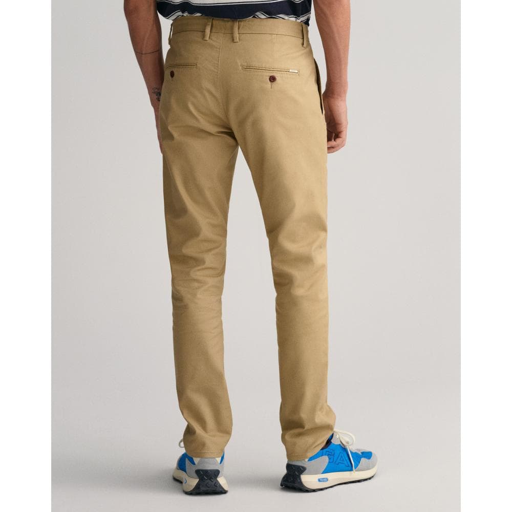 GANT Mens Slim Fit Tech Prep™ Chinos - 248 Dark Khaki
